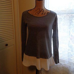 CHARMING CHARLIE CHIFFON HEM TEE